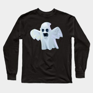 Scary Halloween Ghost Long Sleeve T-Shirt